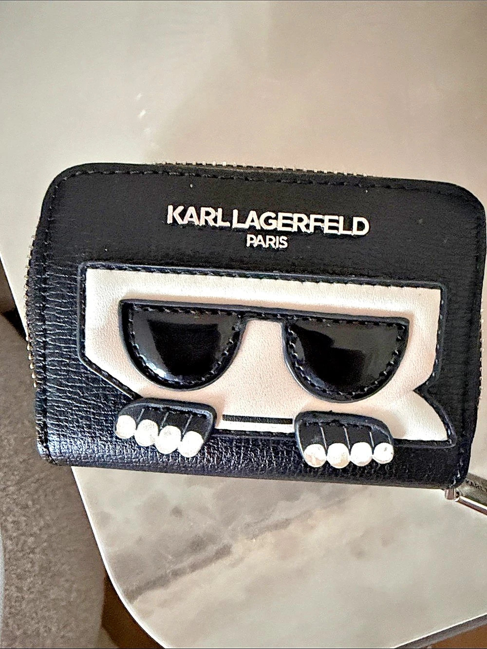 Karl Lagerfeld Black & White Wallet Like New